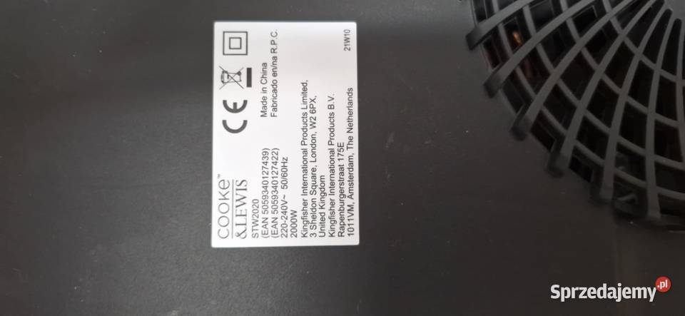 Płyta indukcyjna CookeLewis przenośna Łódź