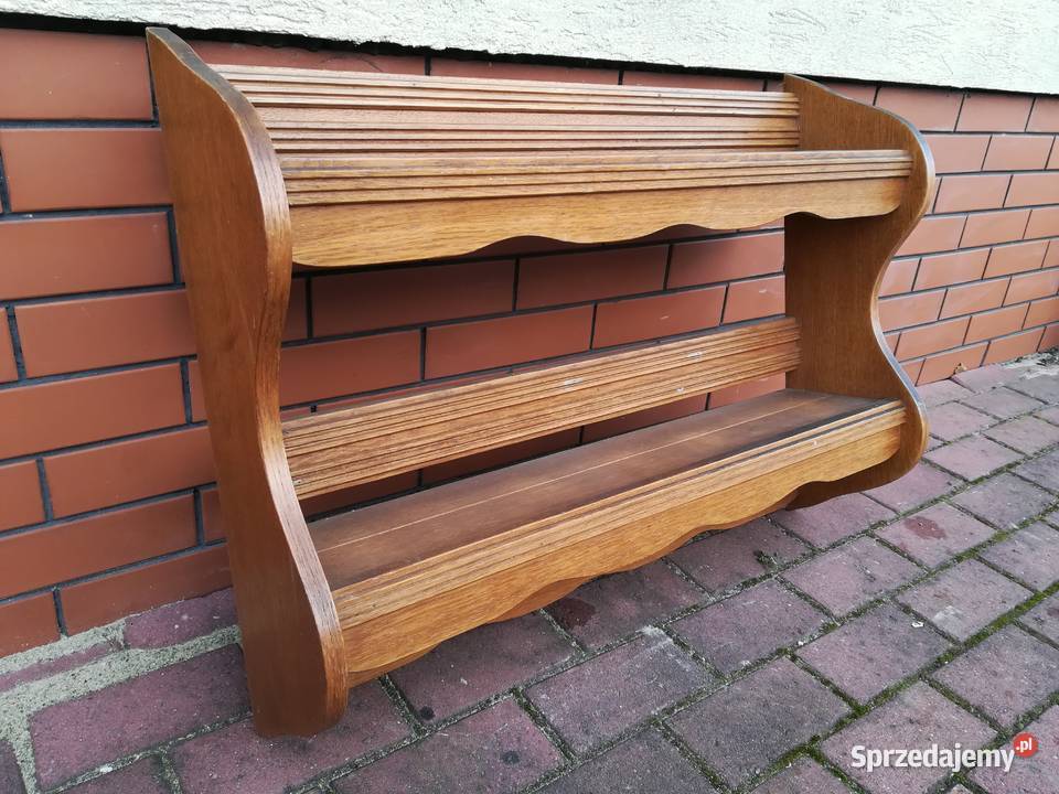 Półka wisząca dębowa stylowa regał półki mazowieckie Warszawa