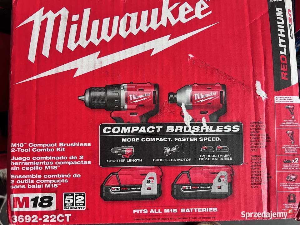 Milwaukee FUEL zestaw elektronarzędzi M18 2 USA Szaflary