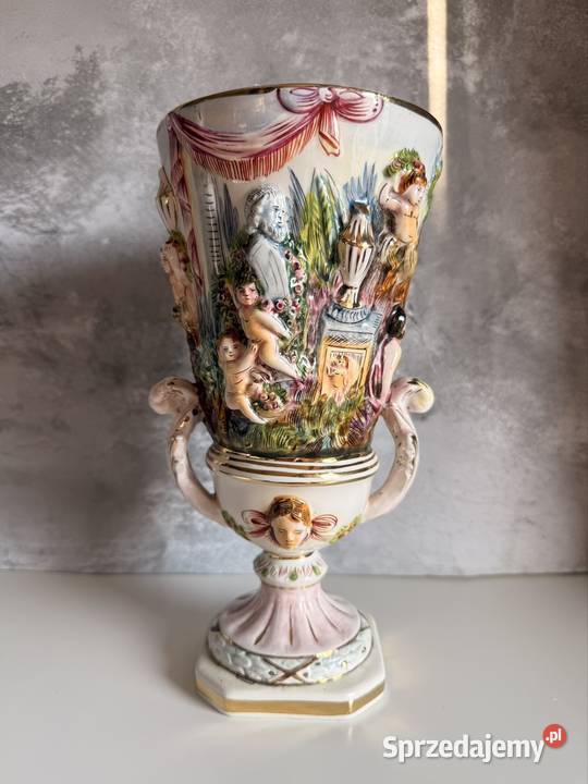 Wazon Capodimonte Włochy lata 50 Wazony Warszawa