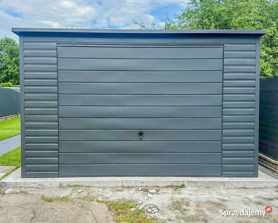Garaż Blaszany 45x6m Brama Uchylna Drzwi Okno Dobre Miasto sprzedam