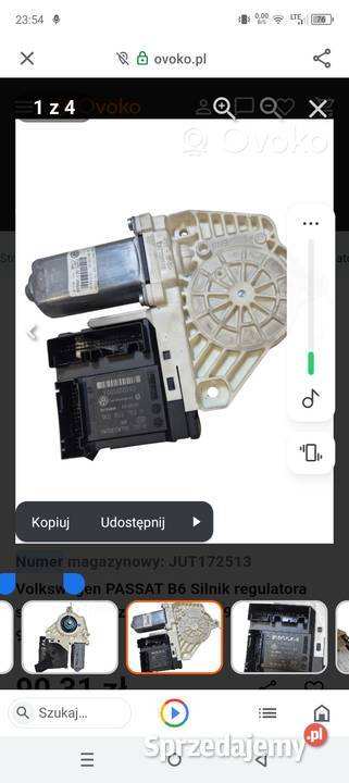 Passat B 67 szyby drzwi mechanizmy z silnikami Rok produkcji 2007 Myszków