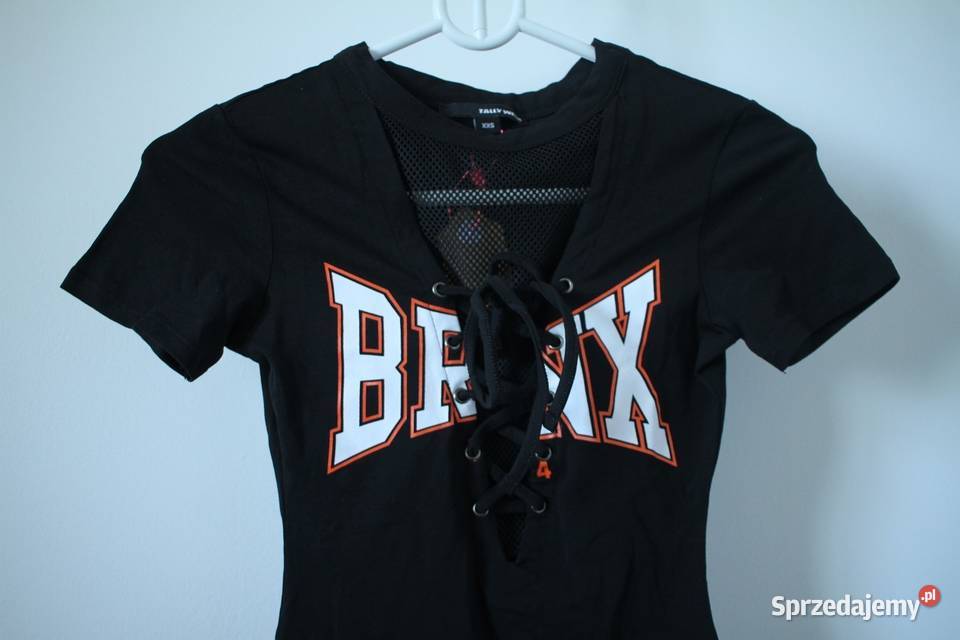 czarne body TALLY WEIJL xxs 32 sznurowane Toruń