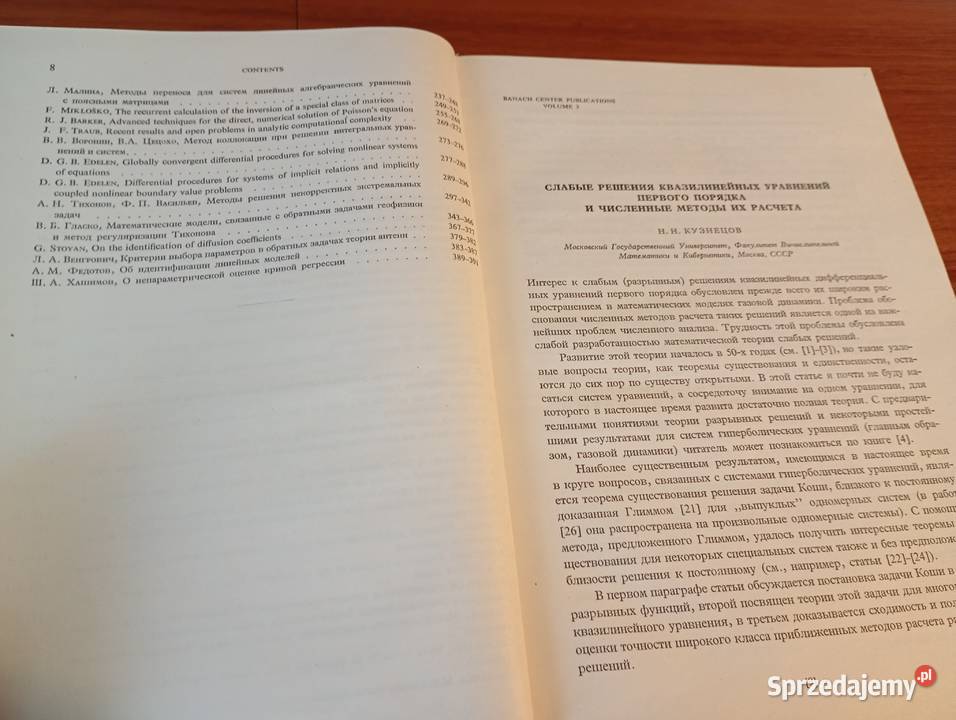 Mathematical models and numerical methods Gdańsk