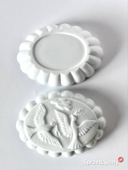 Czeskie szkło Art deco Przepiękna duża szkatułka Porcelana i szkło Warszawa