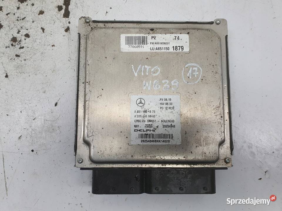 Mercedes Vito W639 22 CDI STEROWNIK SILNIKA osobowe Chełm