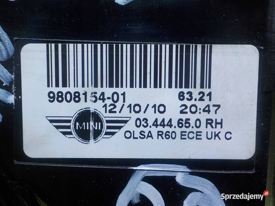 MINI COOPER COUNTRYMAN 16 B 10r 5D lampa prawa