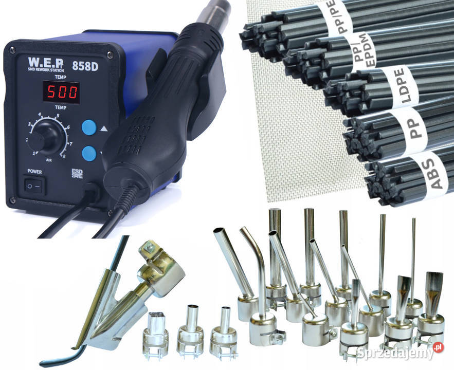 Spawarka Plastiku 858D 19xDysza Plastik Siatka Katowice