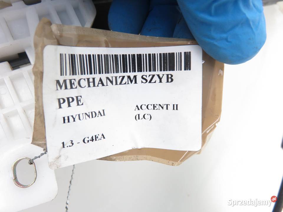 PODNOŚNIK SZYBY PRAWY PRZEDNI HYUNDAI ACCENT II osobowe