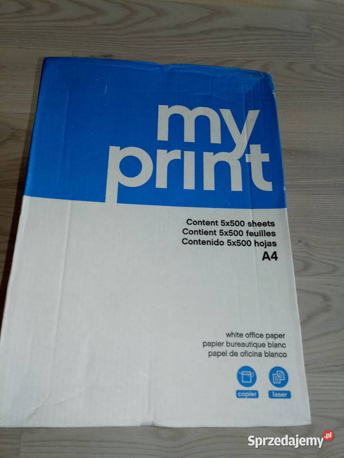 Papier ksero biały do drukarki A4 80g karton 4 małopolskie Kraków sprzedam