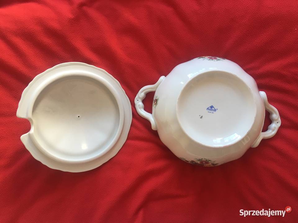 Porcelana Chodzież zestaw 12 osób 44 elementy Porcelana i szkło Kołobrzeg