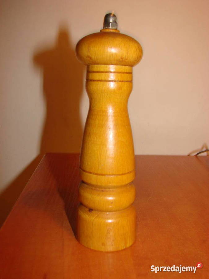 Bielsko drewnainy młynek do pieprzu PRL Pruszcz Gdański