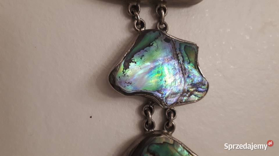 Bransoleta srebrna z muszlą Abalone Radom