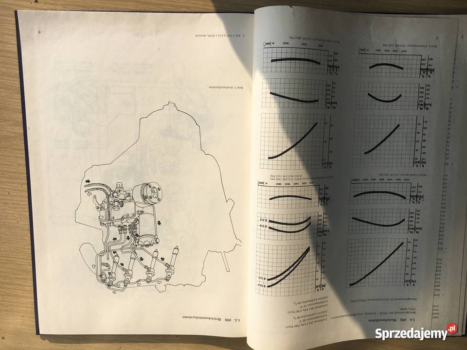 Instrukcja naprawy silnika D243 Oryginalne Antykwariat