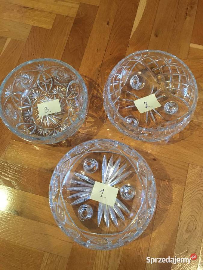 Zestaw kryształów PRL 8 sztuk Łódź