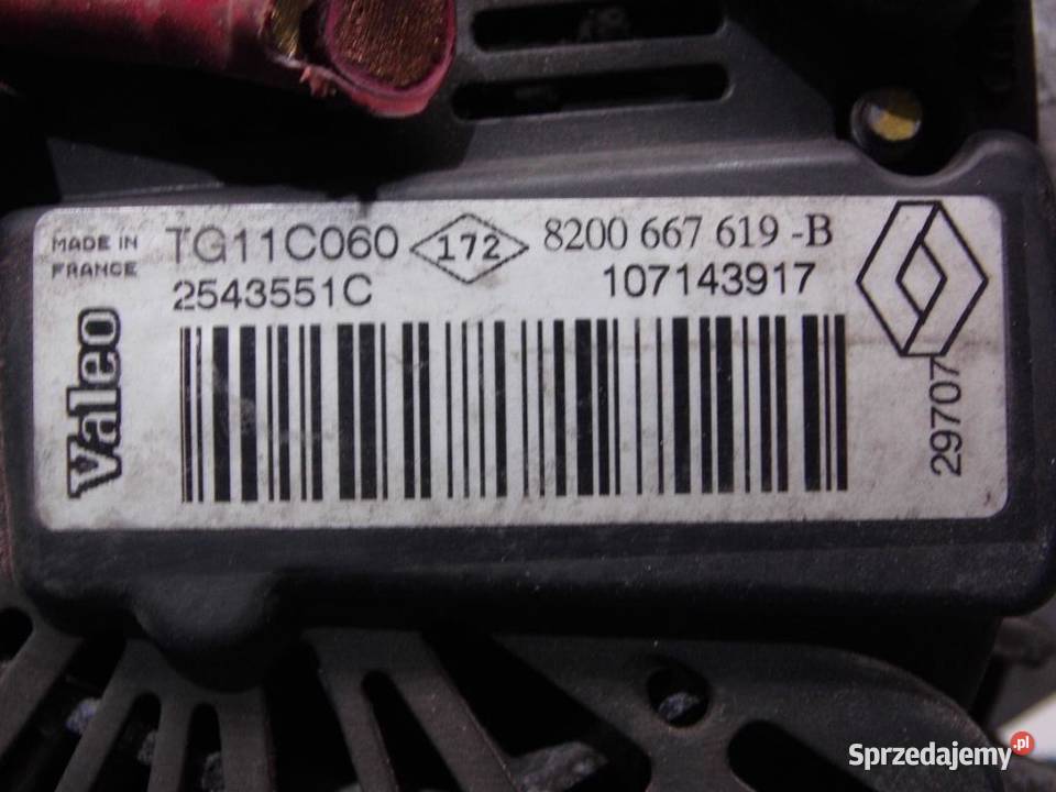 Alternator VALEO MEGANE II SCENIC II 16 16v opolskie