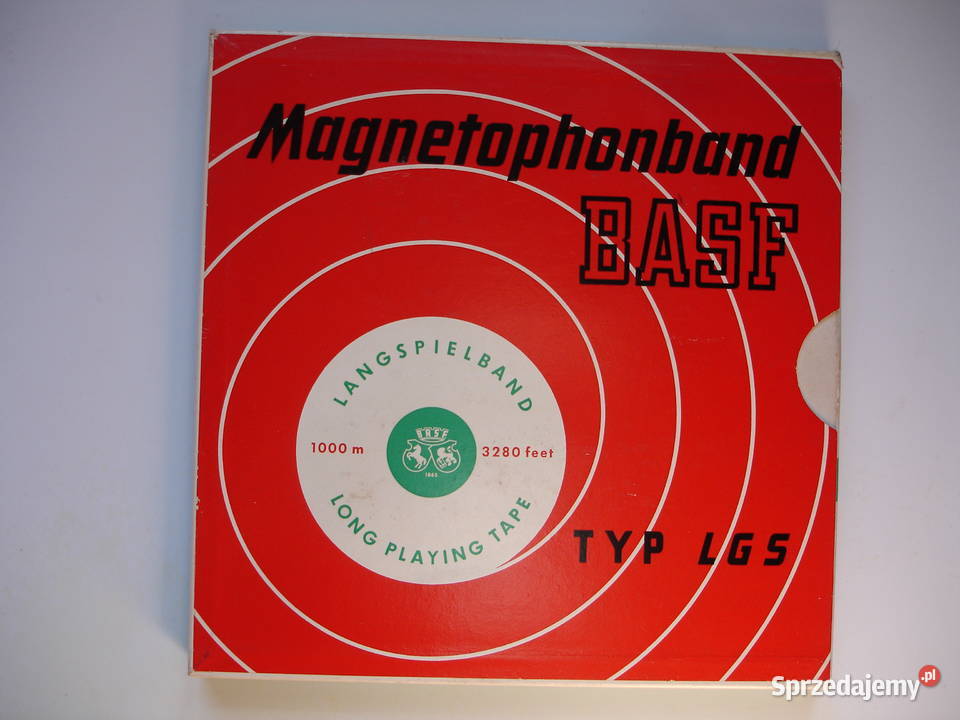 Szpula magnetofonowa z taśmą BASF 265 plastikowa