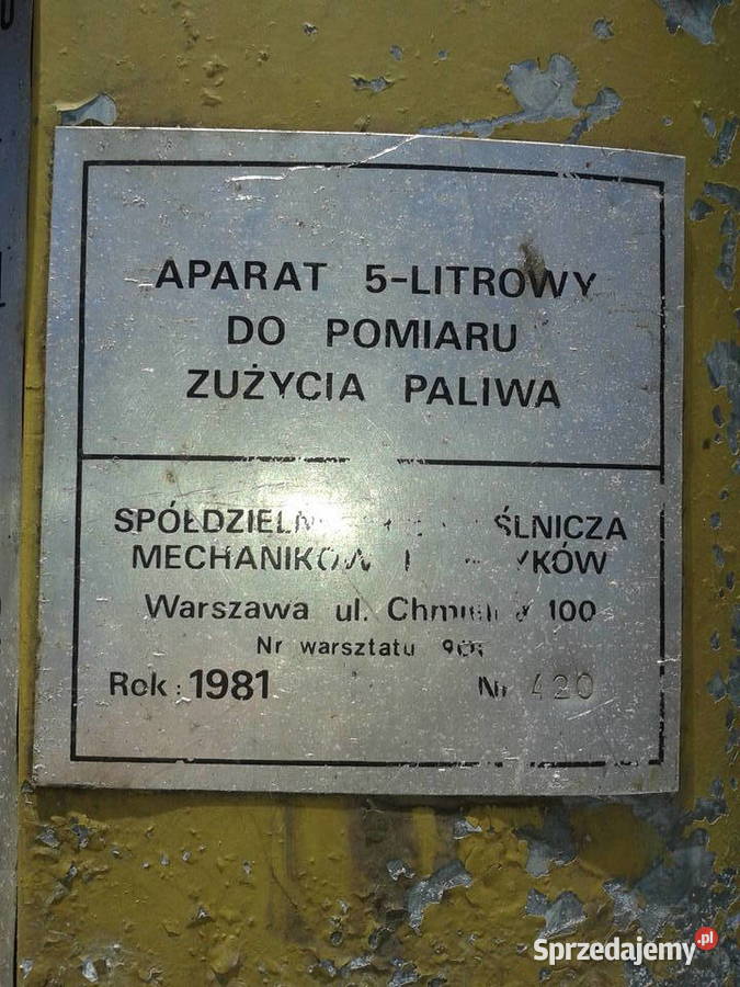 Urzadzwnie do pomiaru zuzycia paliwa Narzędzia specjalistyczne Kęty
