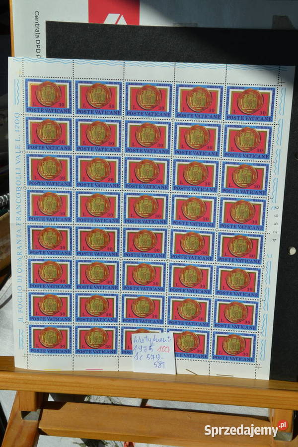 Znaczki Watykan Arkusze Sc 579581