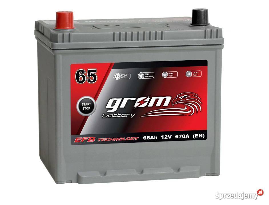 Akumulator GROM EFB STARTSTOP 65Ah 670A Japan osobowe Bydgoszcz