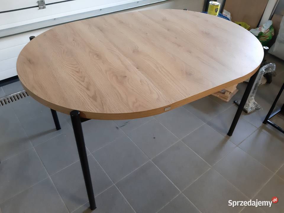 Stół industrialny okrągły rozkładany 75cm Dom i Ogród Grzybno