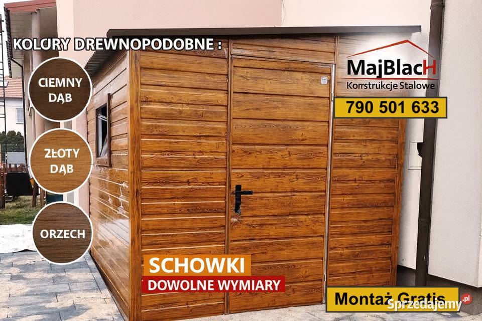 Złoty Dąb Schowek Wiata Altana na Narzędzia wielkopolskie Kępno sprzedam