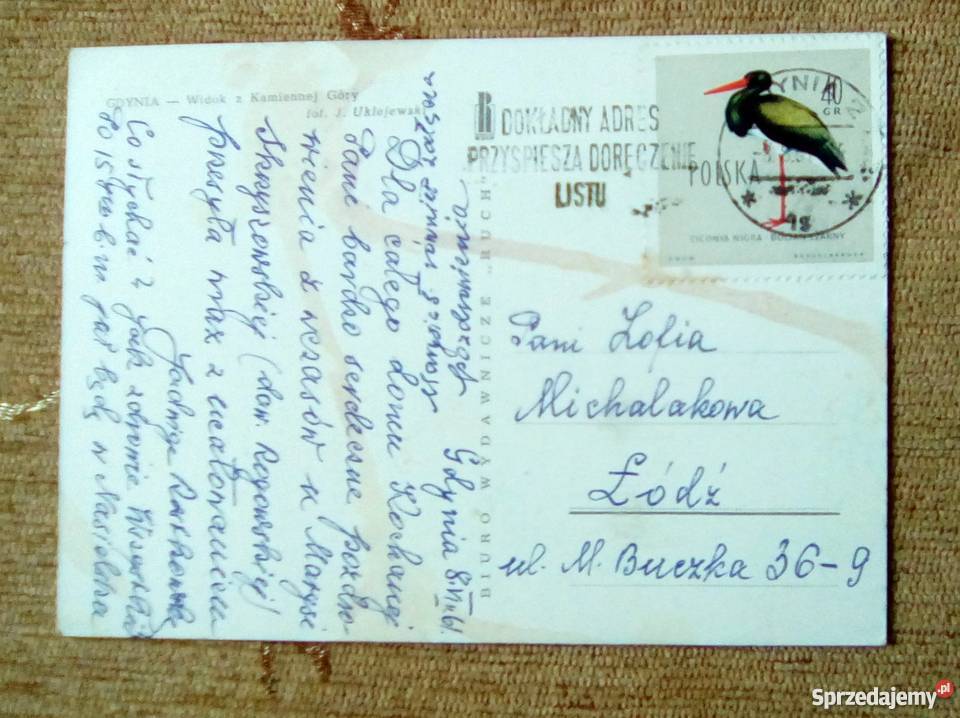 GDYNIA WIDOK NA MIASTO Z KAMIENNEJ GÓRY Pocztówki i karty telefoniczne Piszczac sprzedam