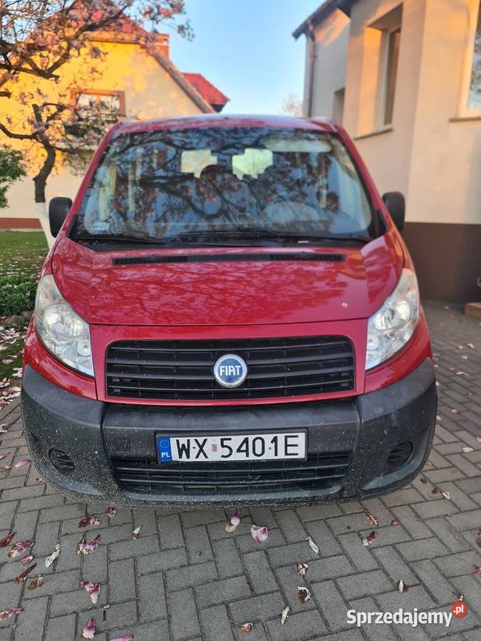 Fiat Scudo 16 Diesel 90 2007 Czerwony 9 osobowy Dzierżoniów