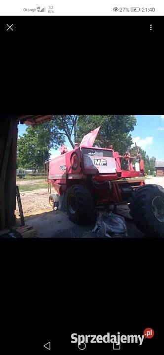 Kombajn Mf 525 heder 36m sieczkarnia silnik Wisznice sprzedam