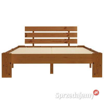 Rama łóżka z wezgłowiem miodowa 140x200 drewno Ramy i stelaże Warszawa sprzedam