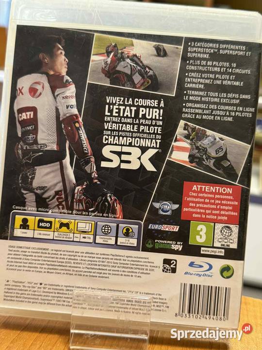 Gra SBK X Superbike World Championship 3 Sony Playstation 3 Elbląg