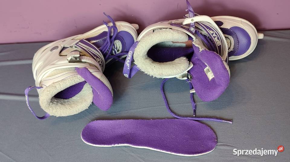 Łyżwy regulowane GRAF rozmiar 34 35 36 37 5 Jasień