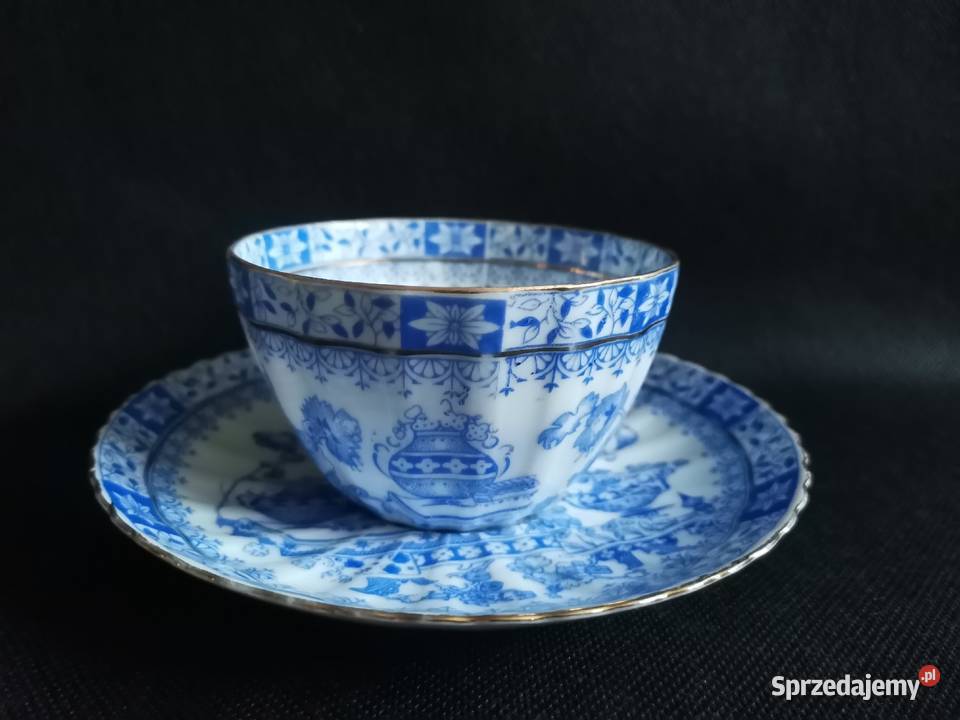 Stara przedwojenna filiżanka Echt China Blau