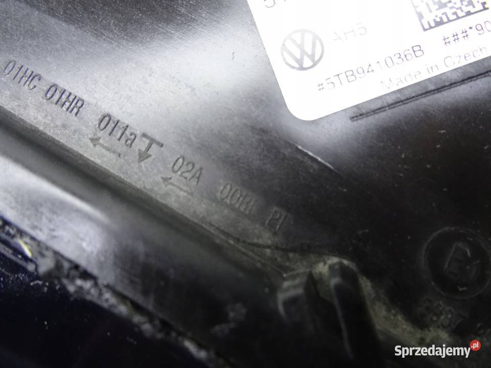 5TB941036B VW TOURAN LAMPA FULL LED PRAWA EUROPA Przemęt sprzedam