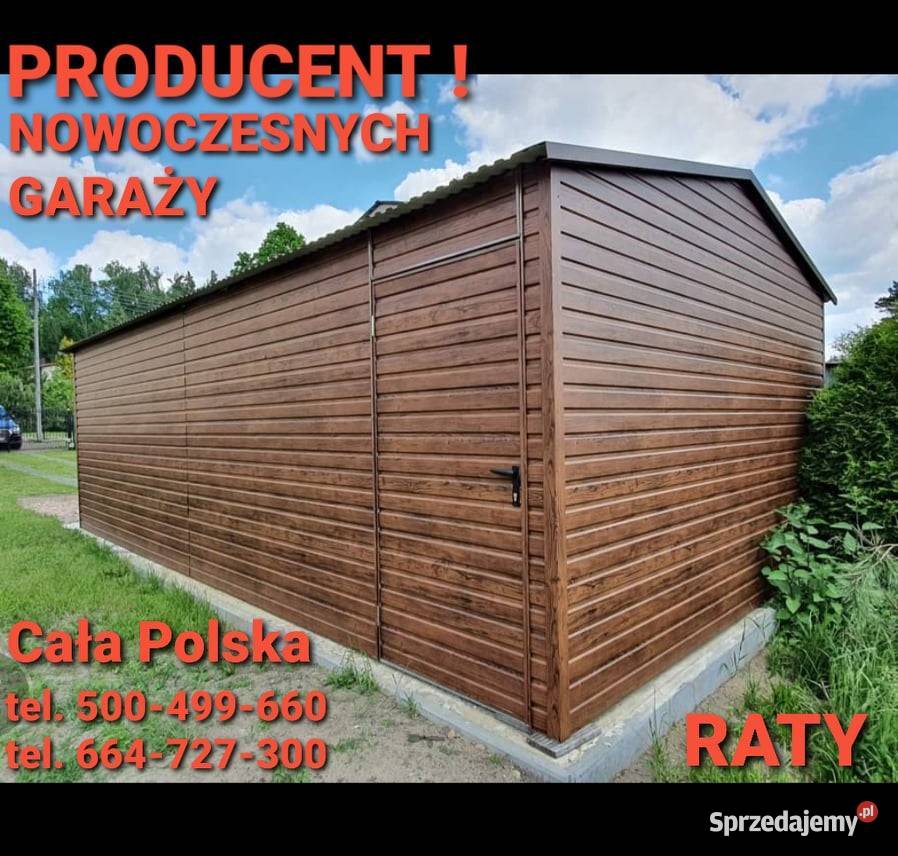 Garaż blaszany NA BUDOWĘ garaże MOCNE Szyki Bydgoszcz sprzedam