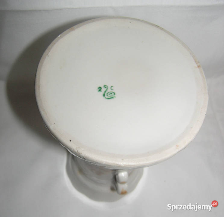 wazon vintage ręcznie malowany ceramikaD20 dolnośląskie Bartków sprzedam