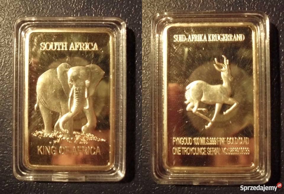 SOUTH AFRICA KRUGERRAND Au 999 layered Numizmatyka Kraków