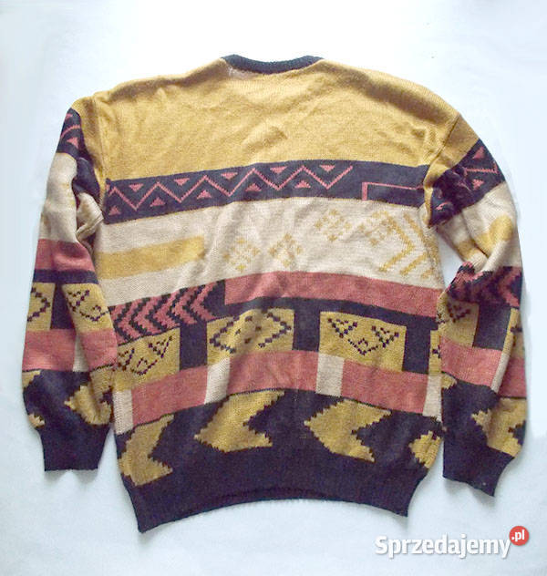 musztardowy sweter rudy sweter sweter we wzory Olsztyn