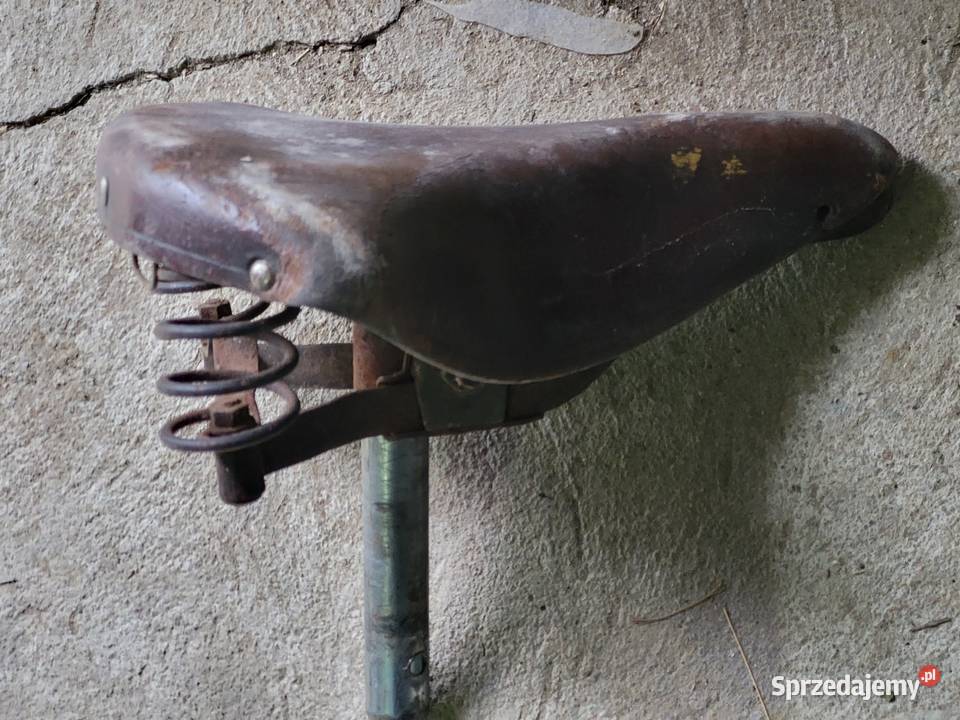 Siodełko rowerowe skórzane Antyk Gliwice