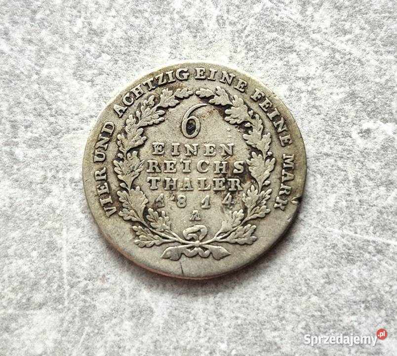 61 NIEMCY srebro 16 Talara 1814 r A Wola Kruszyńska