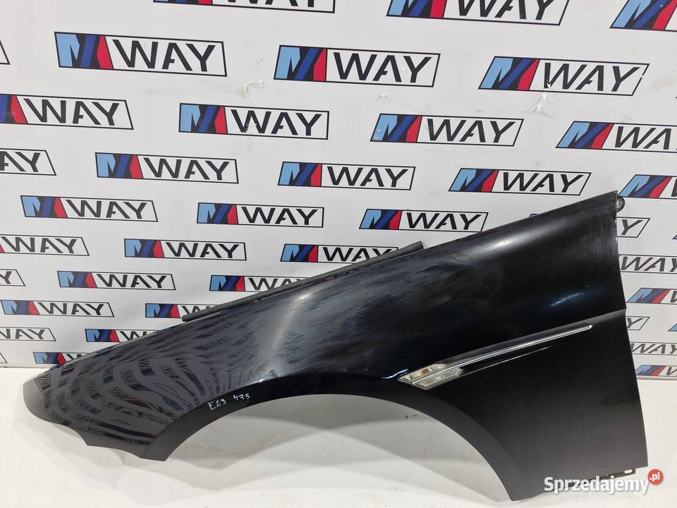 BMW 6 E63 BŁOTNIK LEWY PRZÓD 475 BLACK SAPHIRE Błotniki