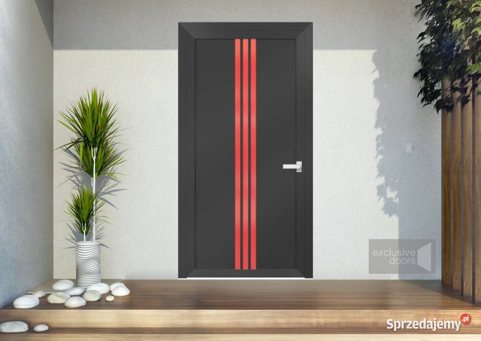 Aluminiowe wejściowe drzwi Schco Nowy Sącz