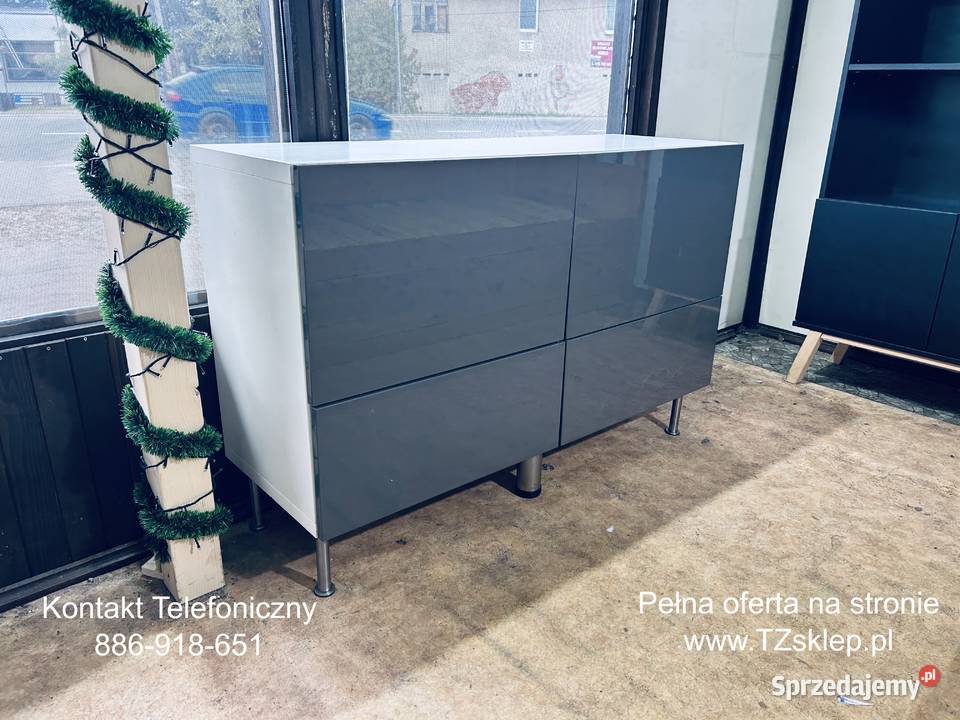 Komoda BEST biały Lappviken Stubbarp ciemnoszary śląskie Rybnik