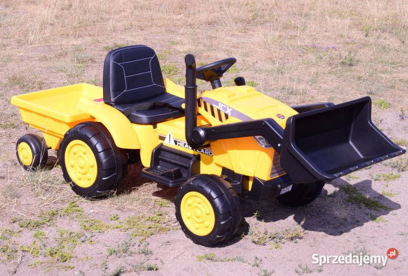 Autko TRAKTOR NA AKUMULATOR Z PRZYCZEPĄ dzieci Myszków