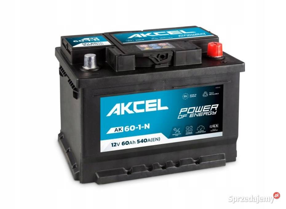 Akumulator 12V 60Ah 540A P Akcel Varta Clarios