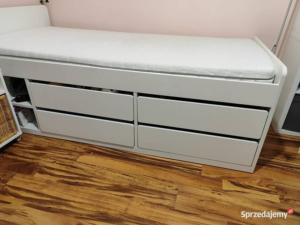 Łożko Ikea 90x200 plus materac i stelaż Zielona Góra sprzedam