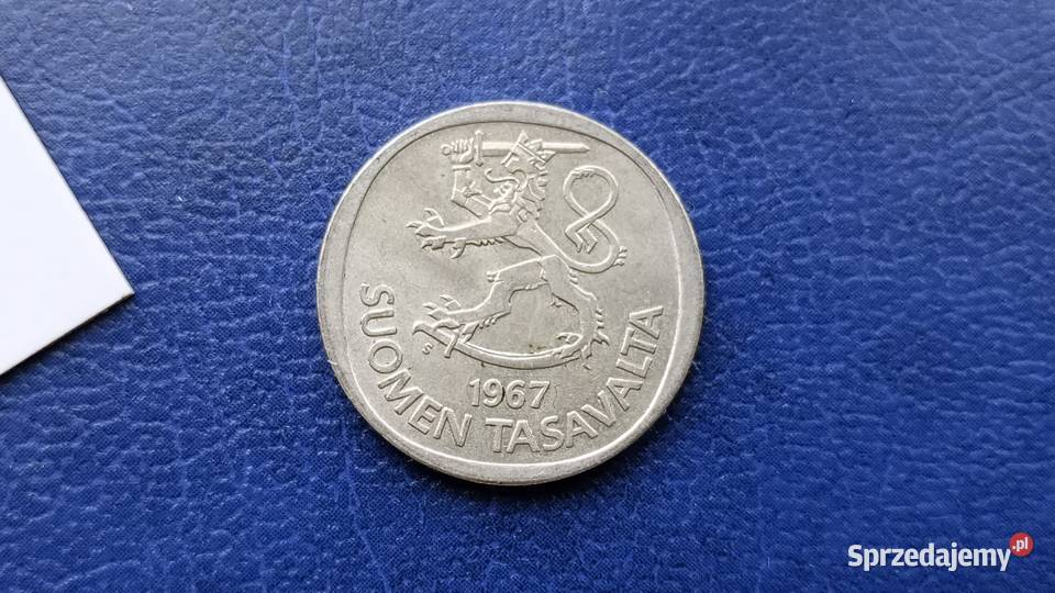 Stare monety 1 marka 1967 Finlandia srebro Lesko