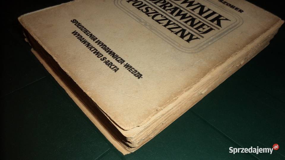 Stanisław Szober Słownik poprawnej polszczyzny podkarpackie Rzeszów