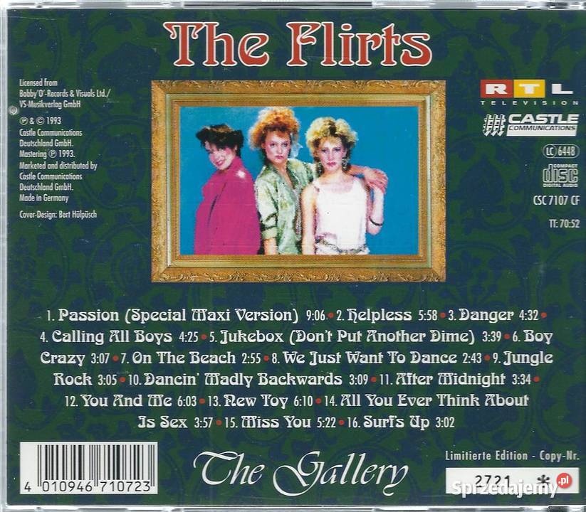 CD The Flirts The Gallery Volume 7 1993 Castle Brwinów sprzedam