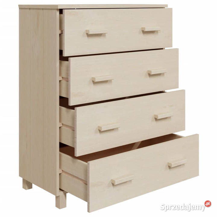 Komoda HAMAR miodowy brąz 79x40x1035 drewno